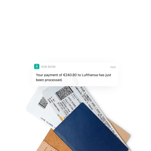 N26 example of alert of payment